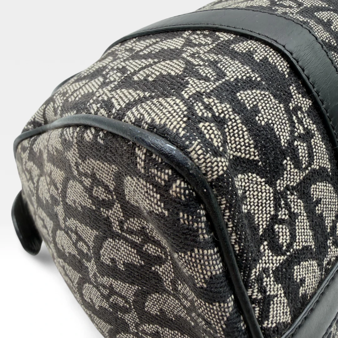 Dior Boston 25 handbag with D-strap gray