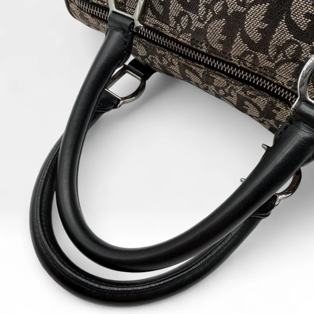 Dior Boston 25 handbag with D-strap gray