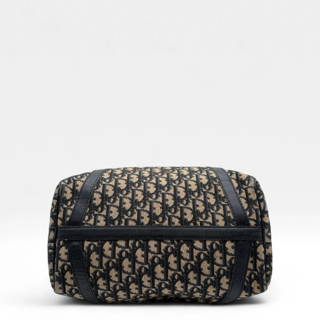 Dior handbag Boston Bag 30 monogram beige & blue