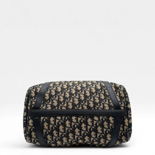 Dior handbag Boston Bag 30 monogram beige & blue
