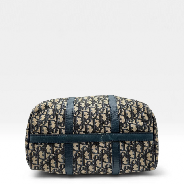 Dior handbag Boston Bag 30 monogram beige & blue