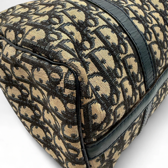 Dior handbag Boston Bag 30 monogram beige & blue