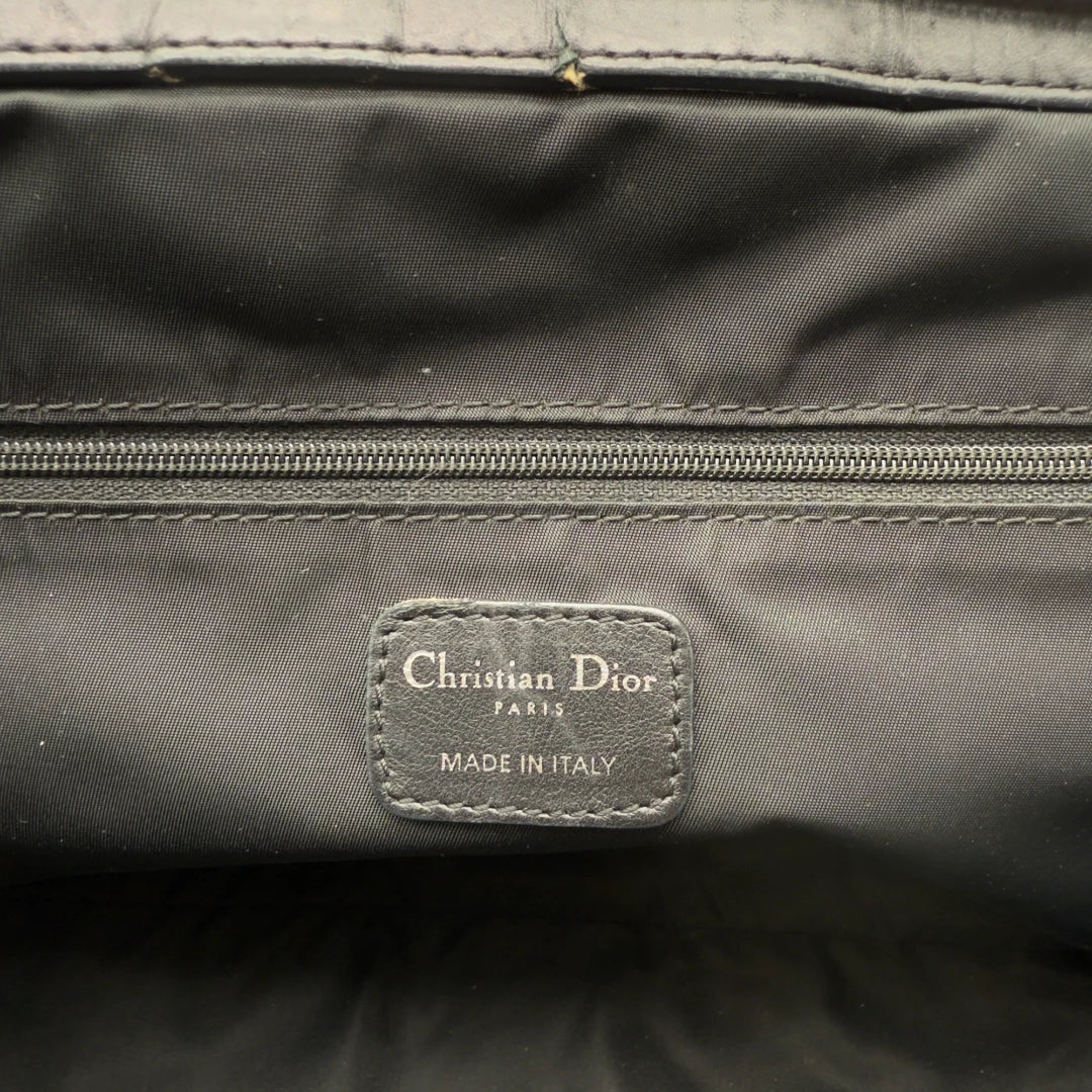 Dior Handtasche Cannage Lovely aus Nylon schwarz