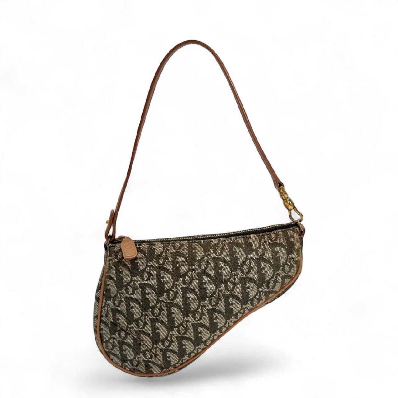 Dior Pochette Diorissimo Saddle bag monogram green