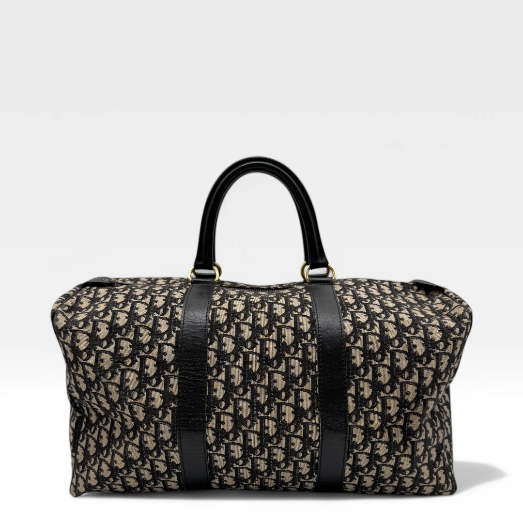 Dior Reisetasche 45 vintage monogram beige & blau