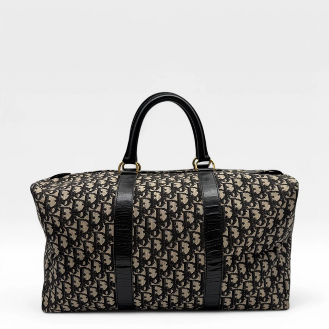 Dior Reisetasche 45 vintage monogram beige & blau