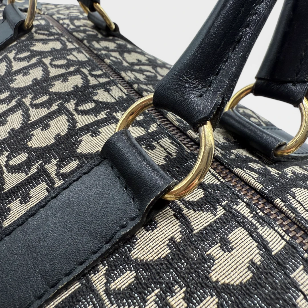 Dior Reisetasche 45 vintage monogram beige & blau