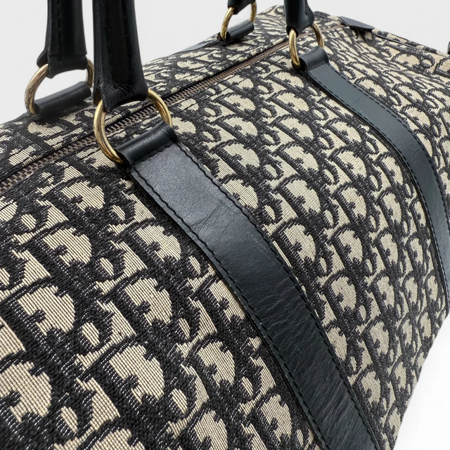 Dior Reisetasche 45 vintage monogram beige & blau