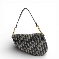 Dior Schultertasche Saddle bag Oblique Jacquard