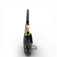 Dior Schultertasche Saddle bag Oblique Jacquard