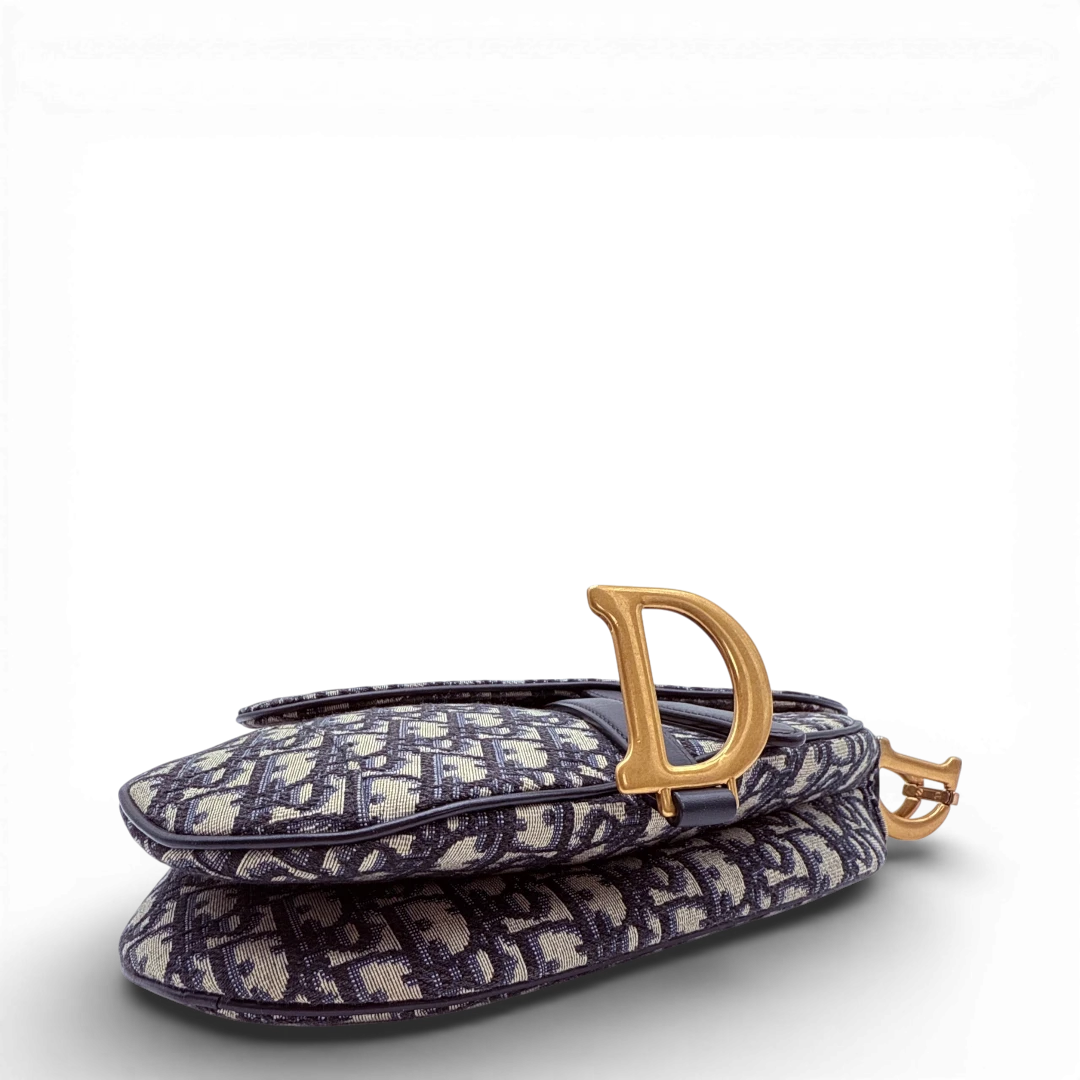 Dior Schultertasche Saddle bag Oblique Jacquard