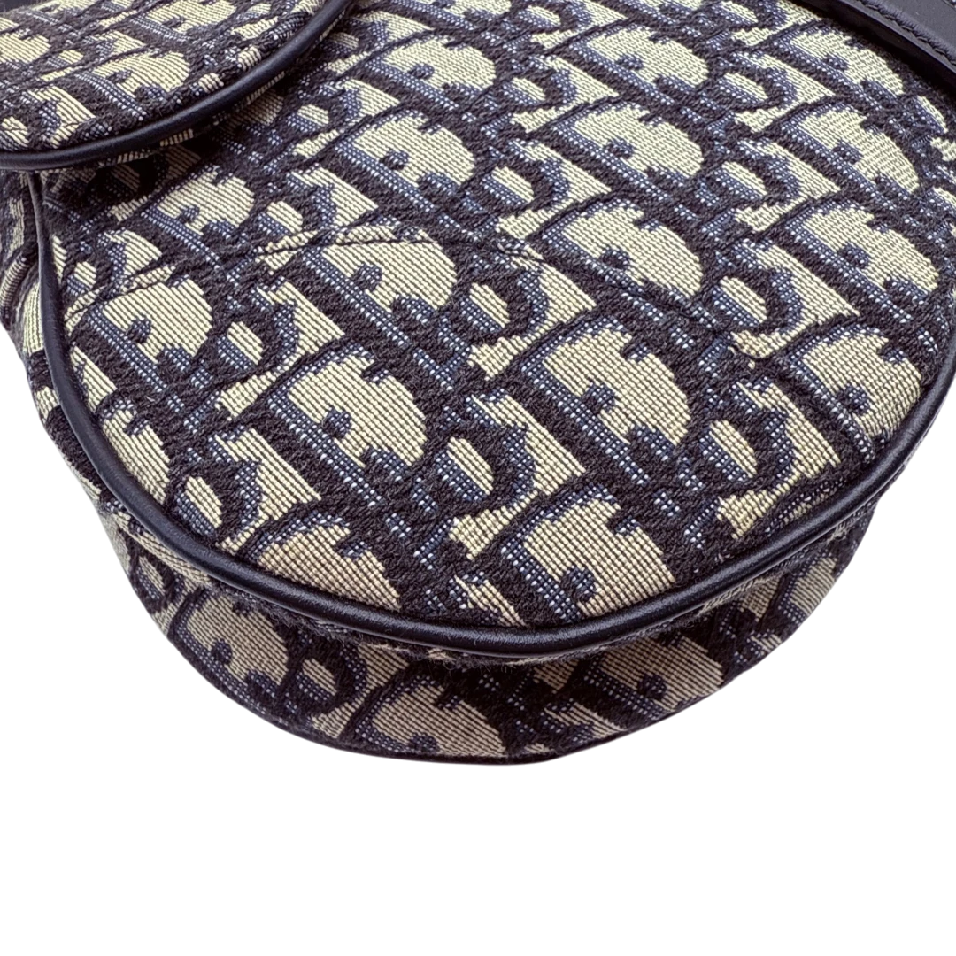 Dior Schultertasche Saddle bag Oblique Jacquard
