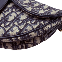 Dior Schultertasche Saddle bag Oblique Jacquard