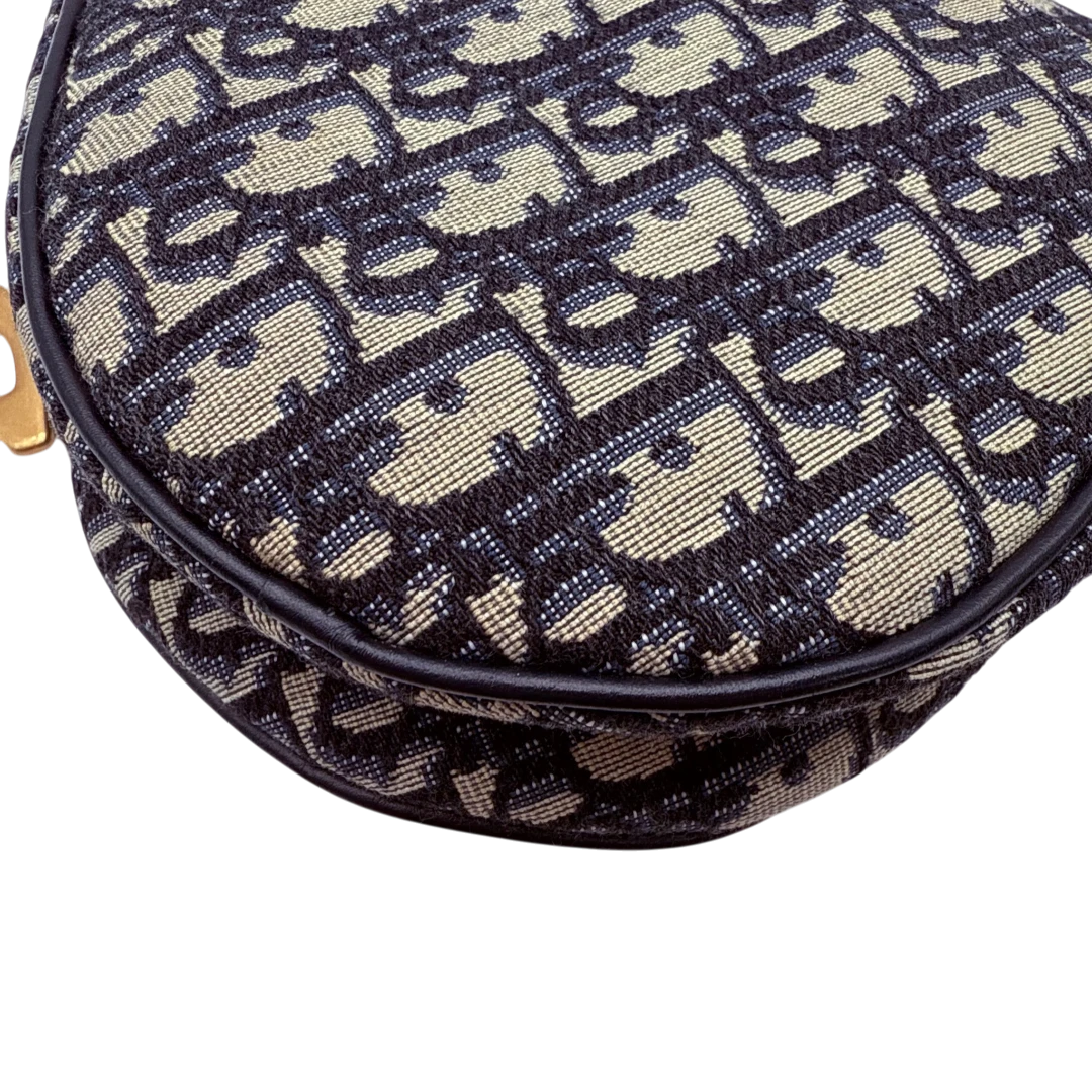 Dior Schultertasche Saddle bag Oblique Jacquard