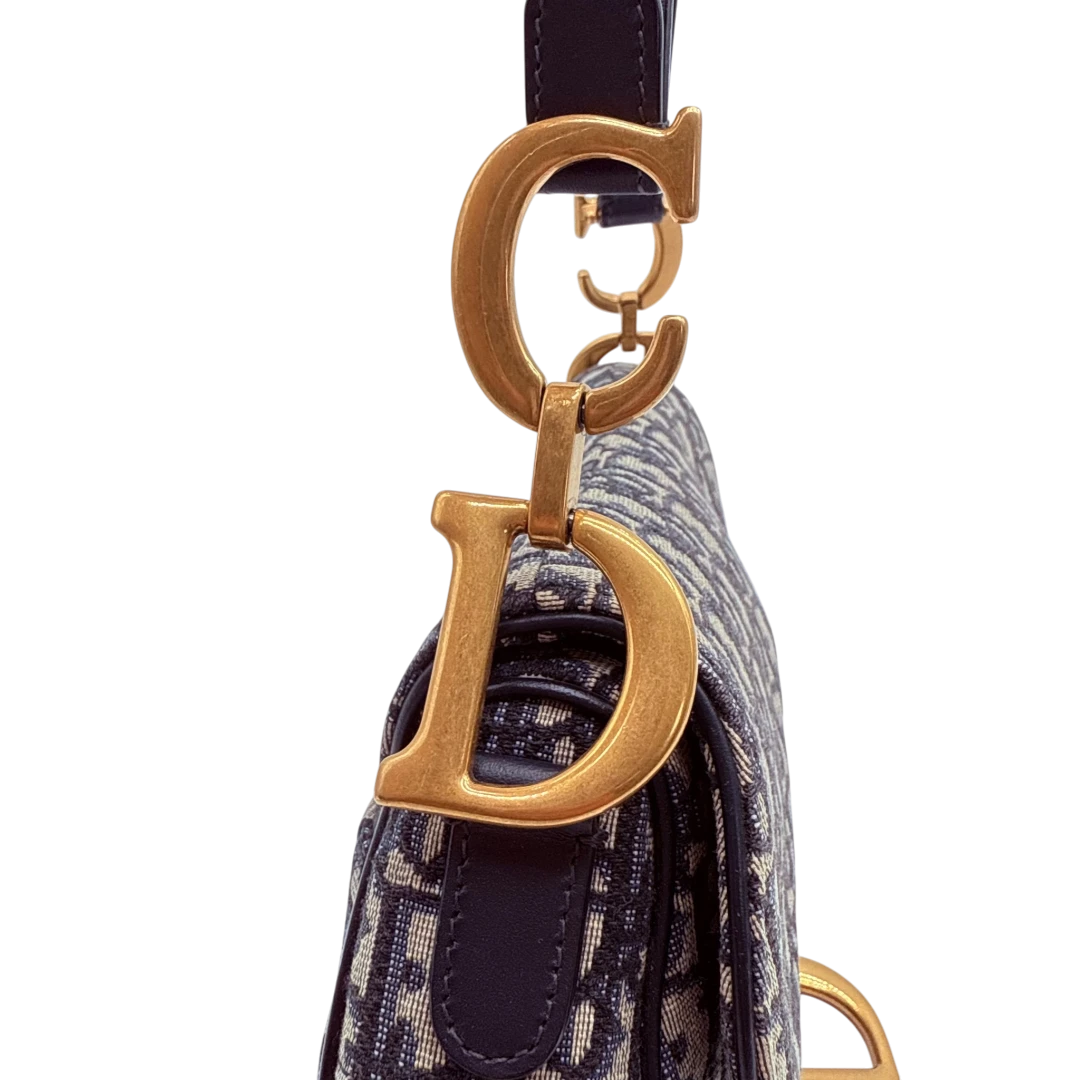 Dior Schultertasche Saddle bag Oblique Jacquard