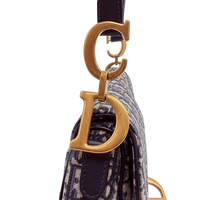 Dior Schultertasche Saddle bag Oblique Jacquard