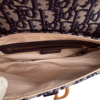 Dior Schultertasche Saddle bag Oblique Jacquard