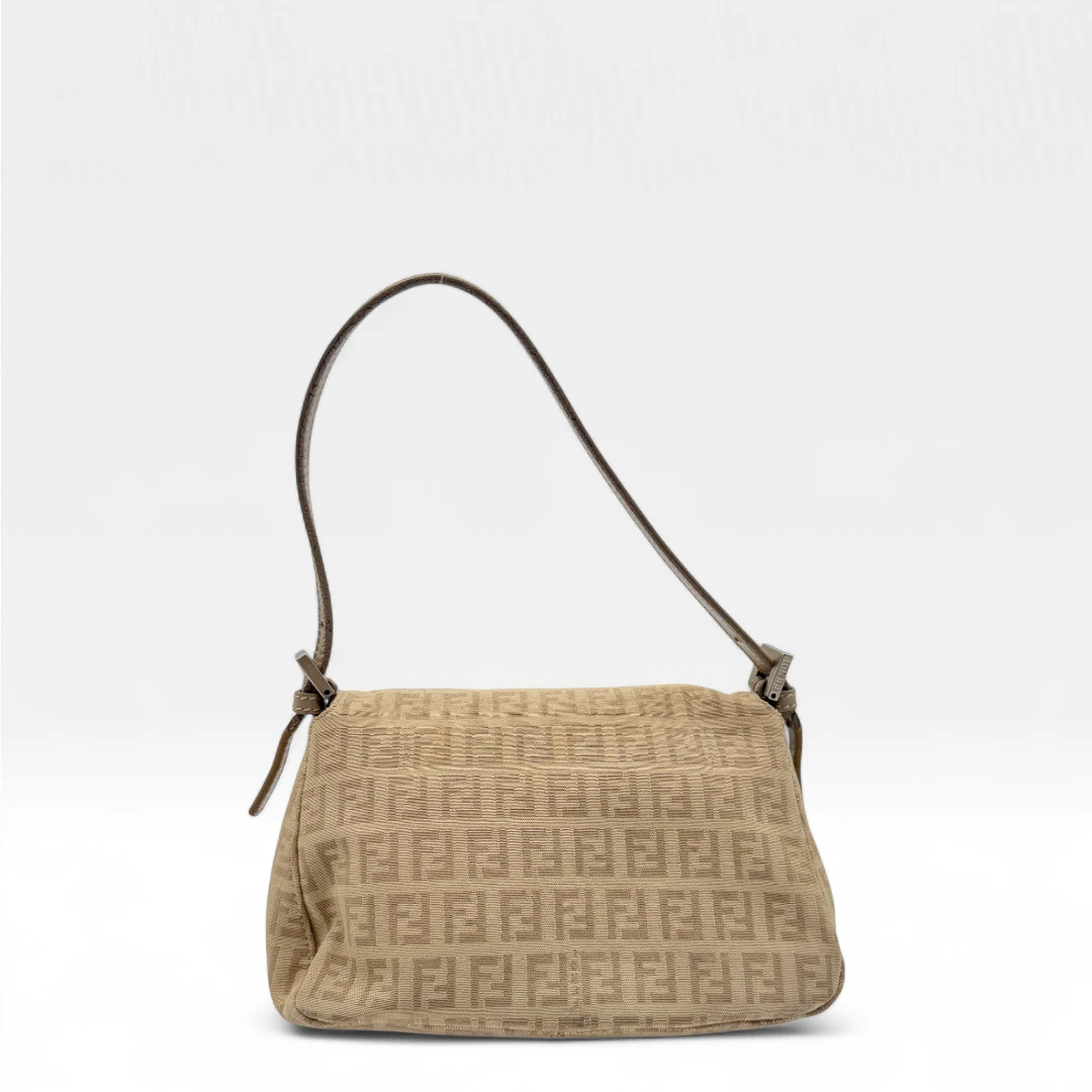 Fendi Handtasche Mini Mamma Baguette khaki & beige