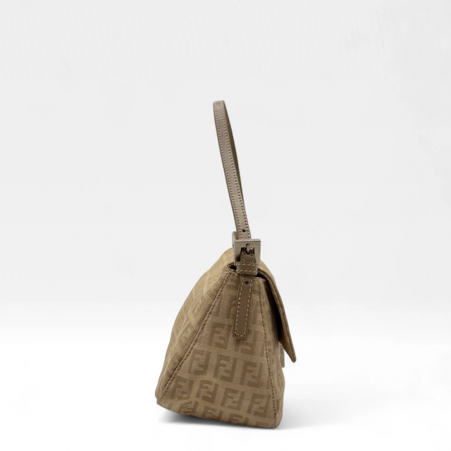 Fendi Handtasche Mini Mamma Baguette khaki & beige