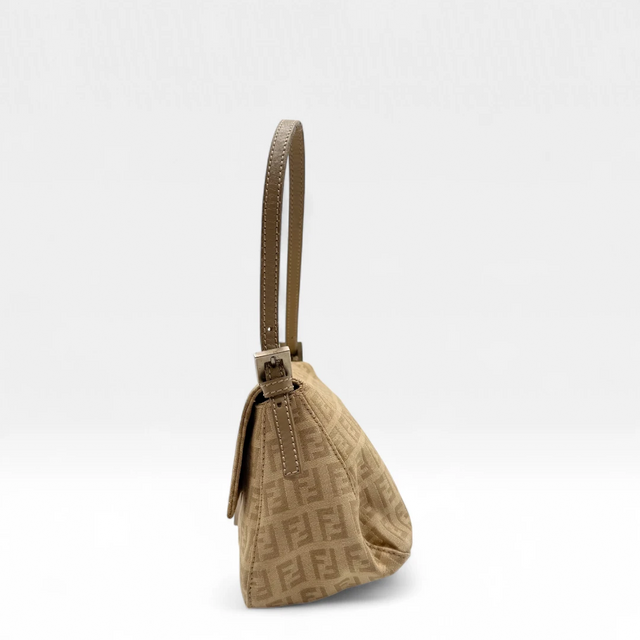 Fendi Handtasche Mini Mamma Baguette khaki & beige