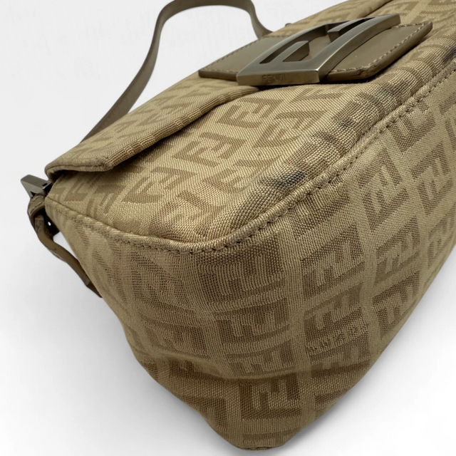 Fendi Handtasche Mini Mamma Baguette khaki & beige