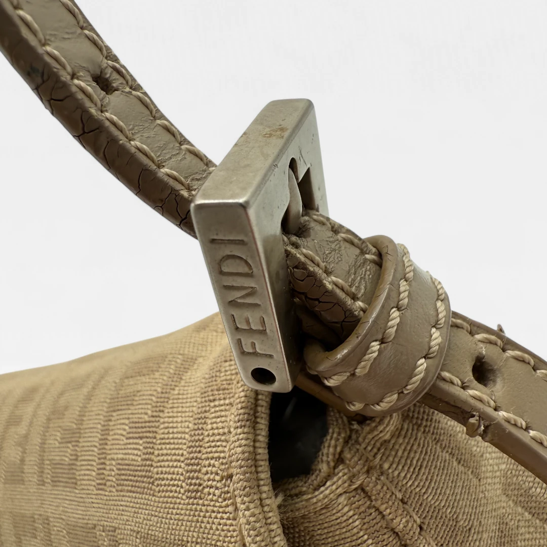 Fendi Handtasche Mini Mamma Baguette khaki & beige