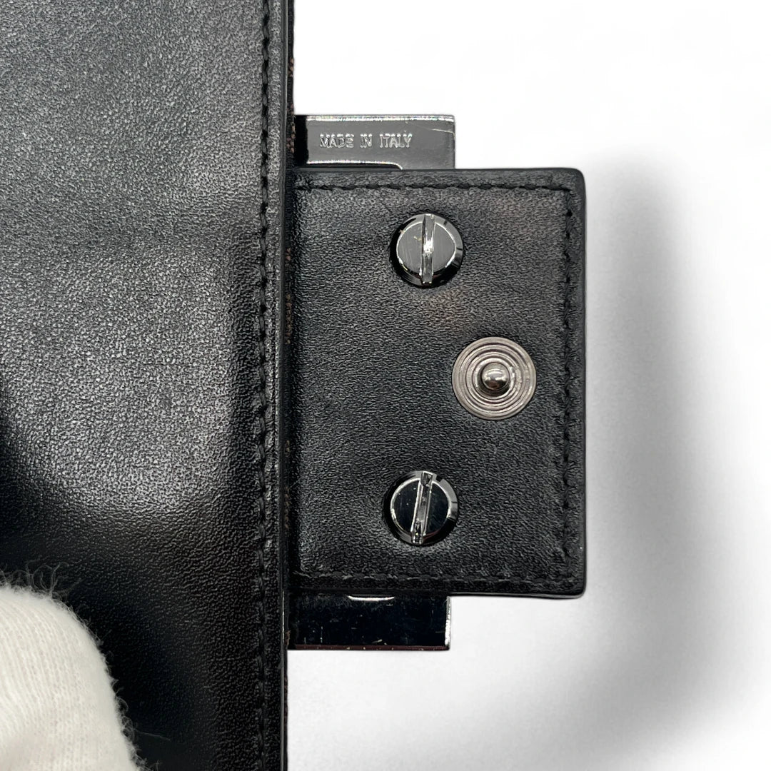 Fendi Geldbeutel Zucca braune Lederdetails monogram braun