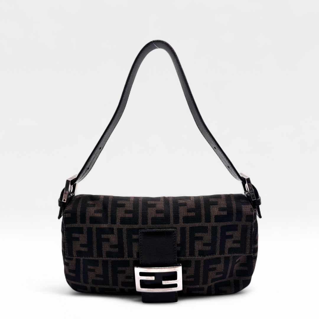 Fendi handbag Baguette Bag dark brown