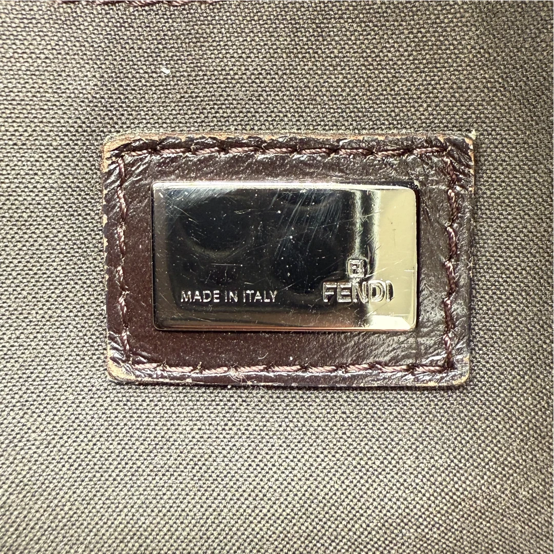 Fendi Handtasche Bauletto 30 braun