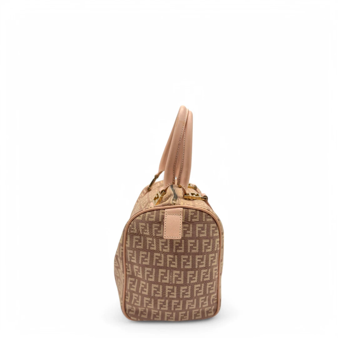Fendi Handtasche Bauletto 25 rosa & beige