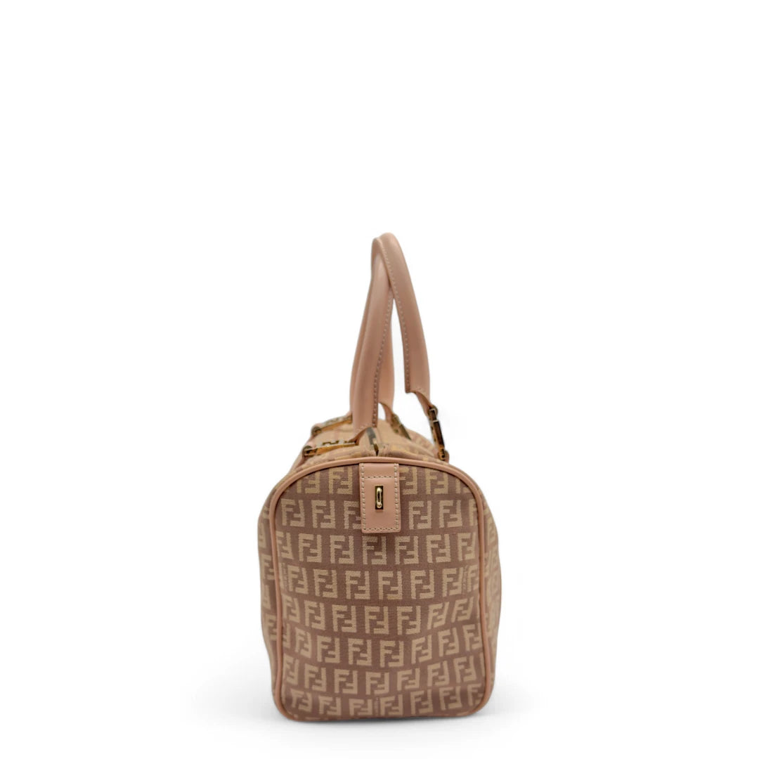 Fendi Handtasche Bauletto 25 rosa & beige
