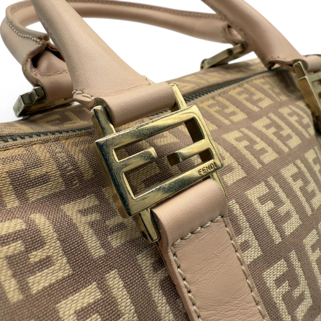 Fendi Handtasche Bauletto 25 rosa & beige
