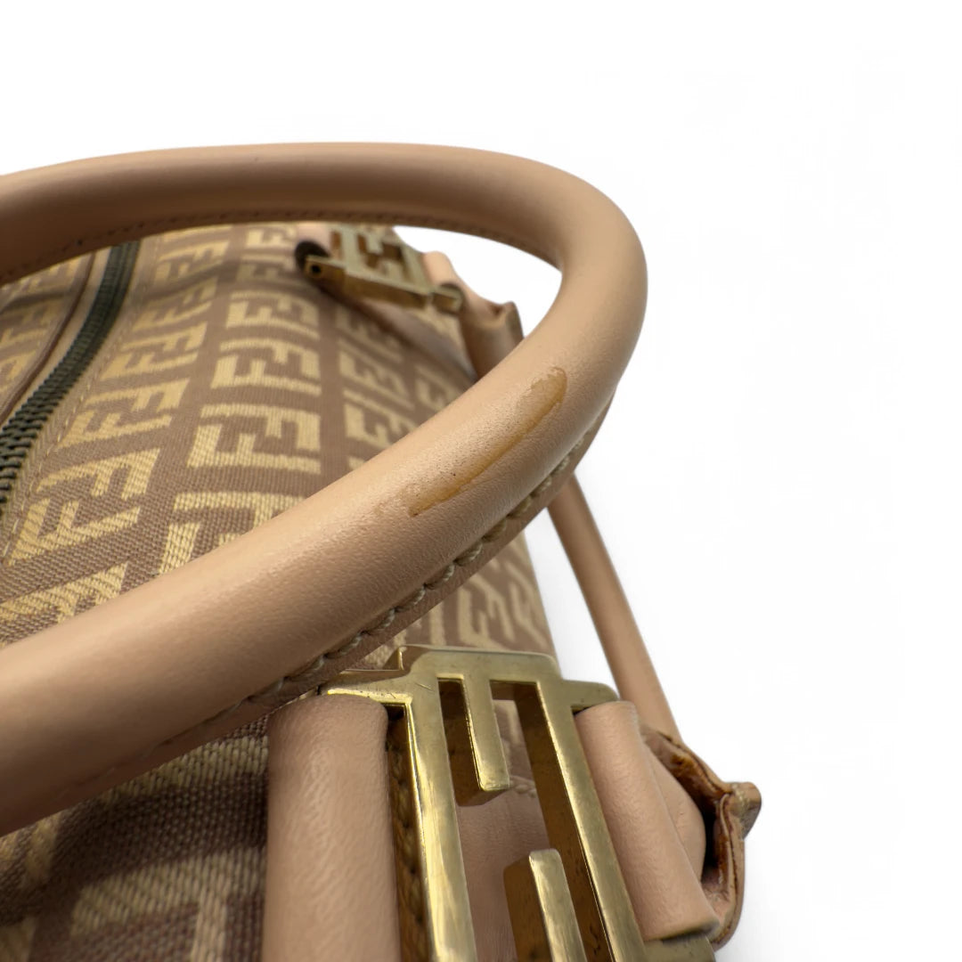 Fendi Handtasche Bauletto 25 rosa & beige