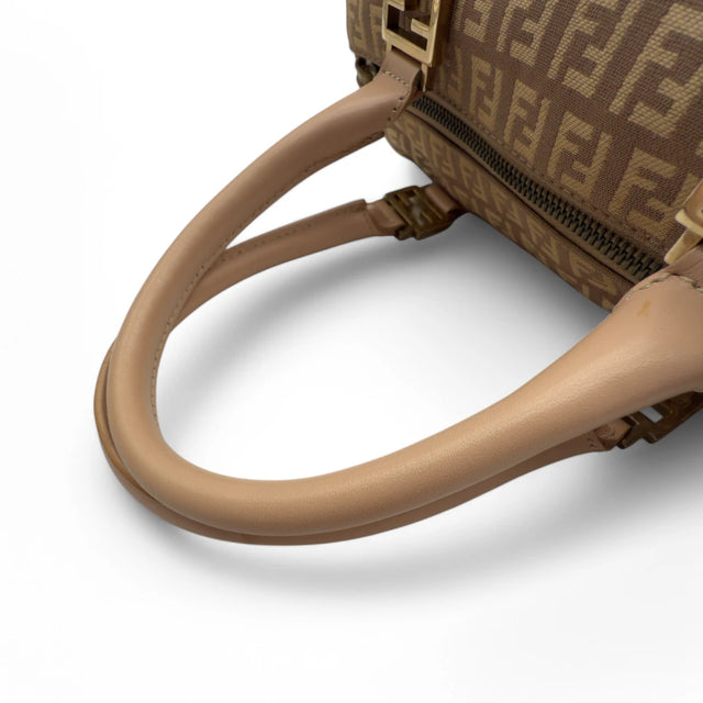 Fendi handbag Bauletto 25 pink & beige