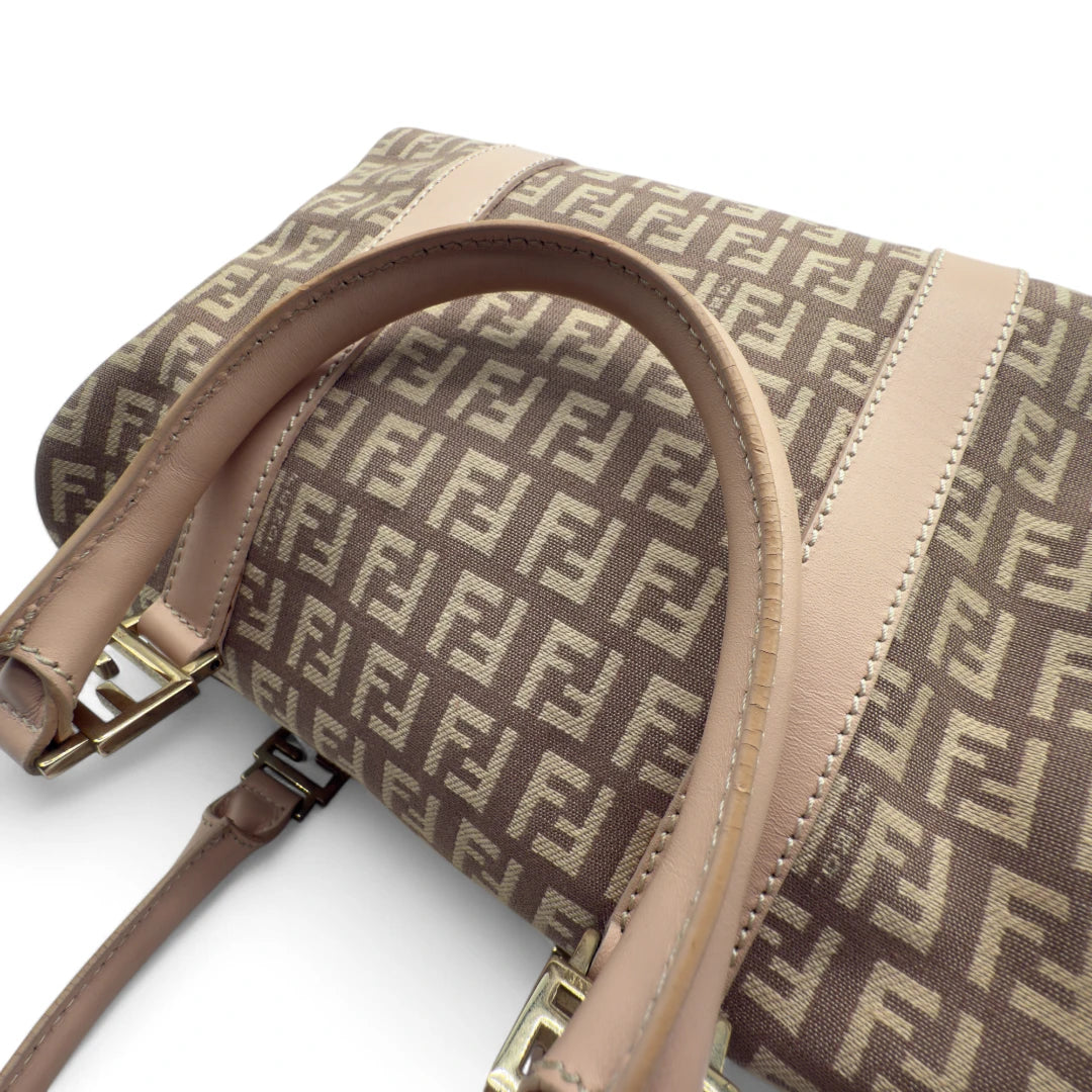 Fendi Handtasche Bauletto 25 rosa & beige