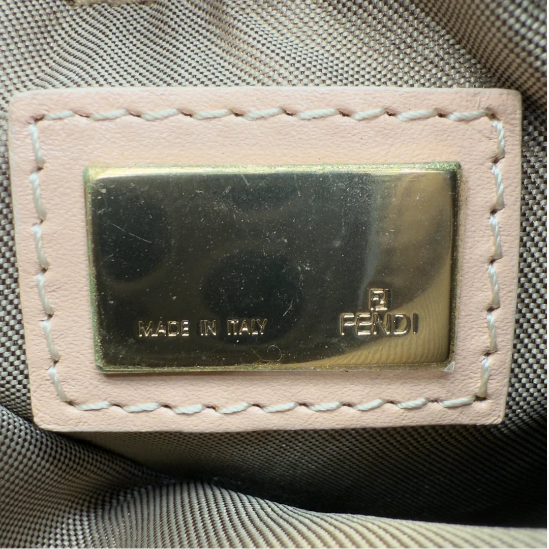 Fendi Handtasche Bauletto 25 rosa & beige