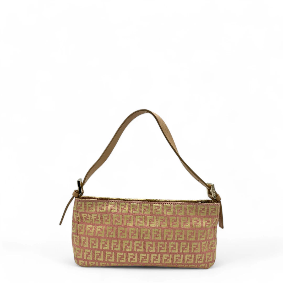 Fendi handbag / pochette in zucchino pattern pink