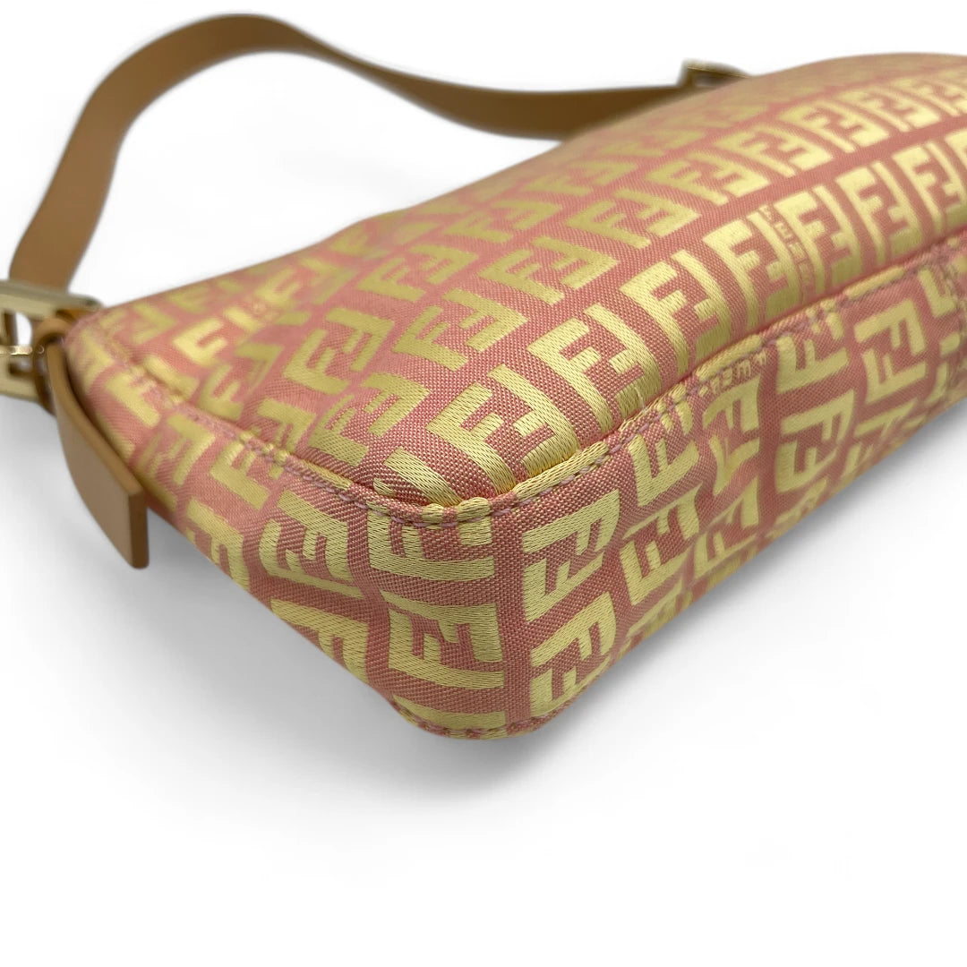 Fendi handbag / pochette in zucchino pattern pink