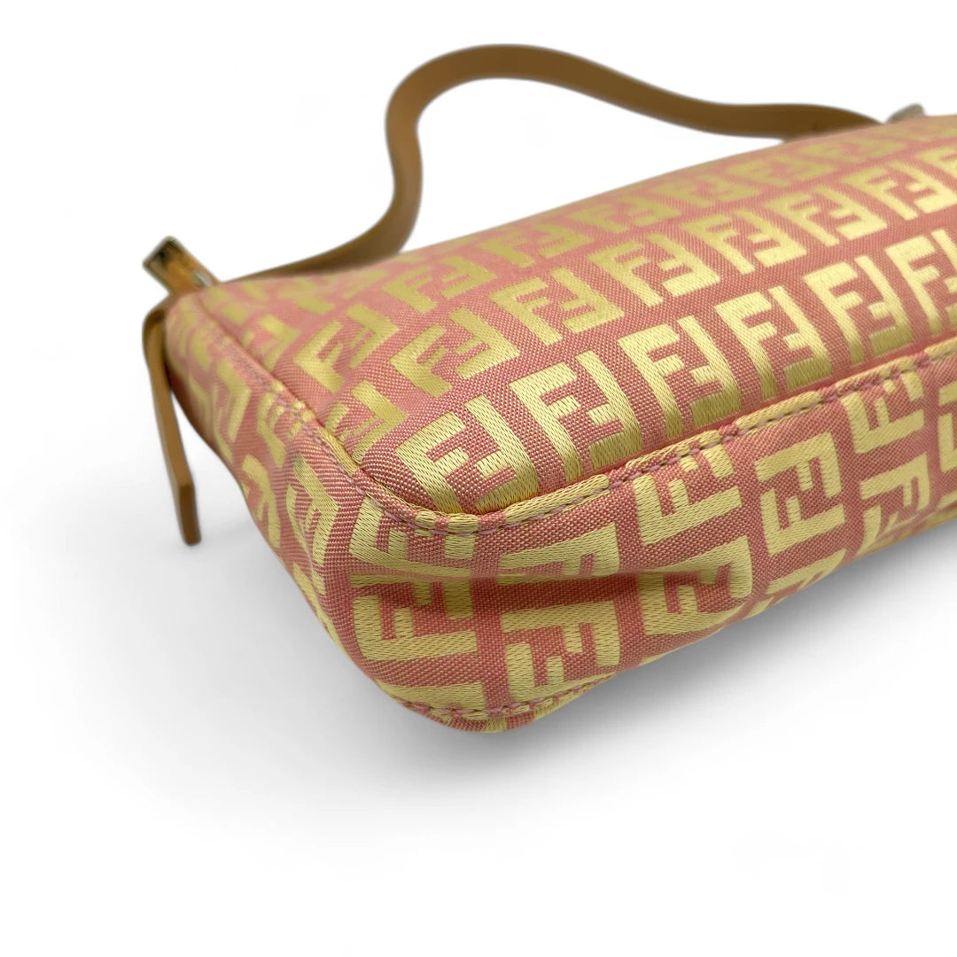 Fendi handbag / pochette in zucchino pattern pink
