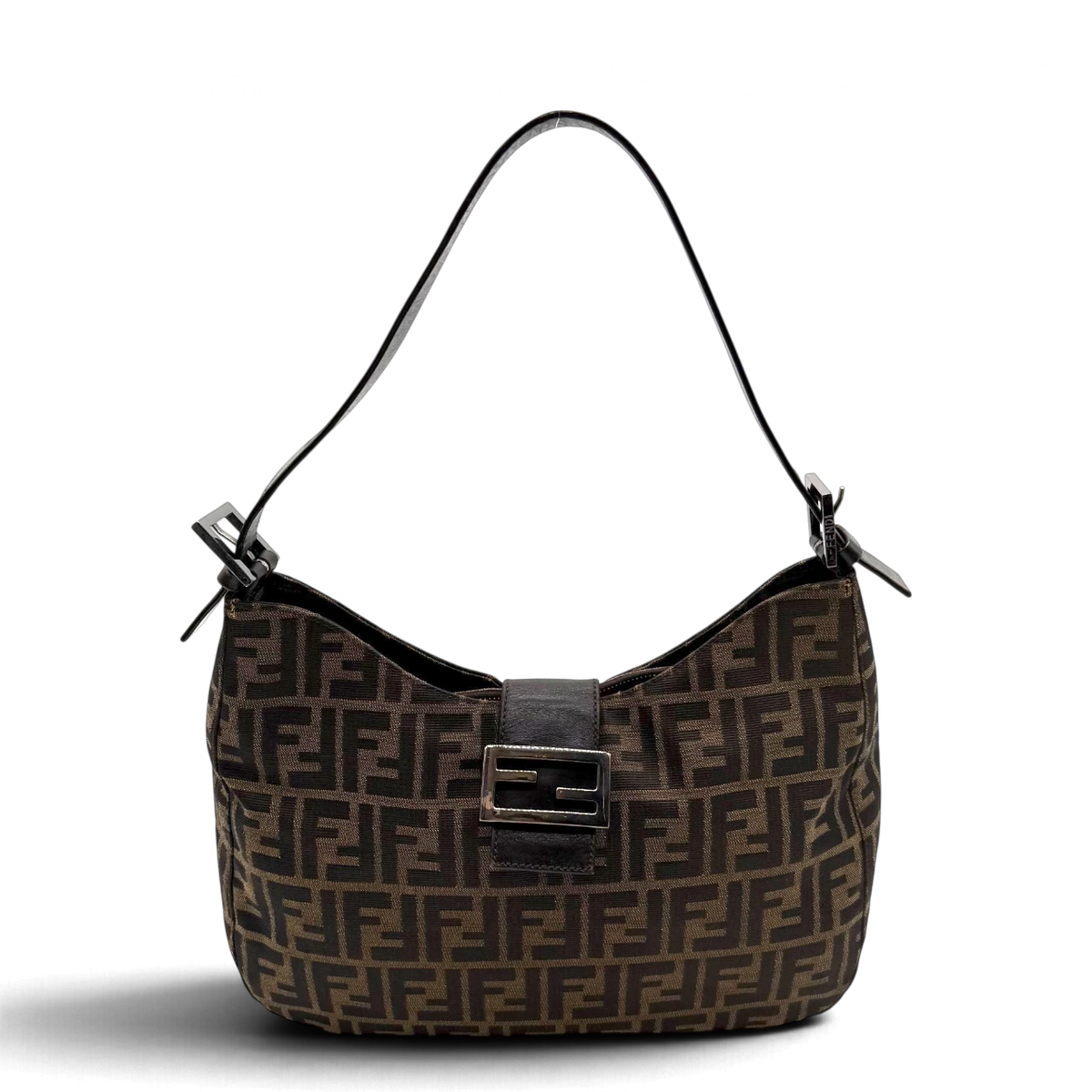 Fendi Schultertasche Hobo Zucca braun – Gesamtansicht