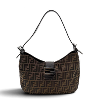 Fendi Schultertasche Hobo Zucca braun – Gesamtansicht