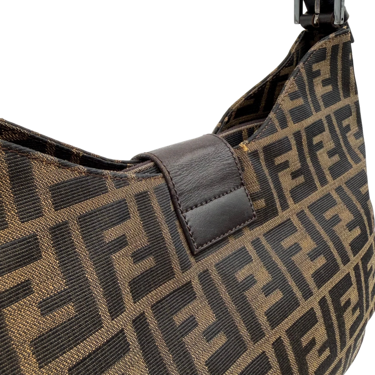 Fendi Schultertasche Hobo Zucca braun – Gesamtansicht