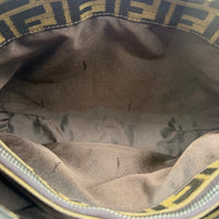 Fendi Schultertasche Hobo Zucca braun – Innenansicht