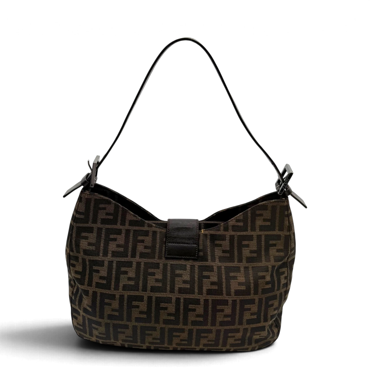 Fendi Schultertasche Hobo Zucca braun – Gesamtansicht