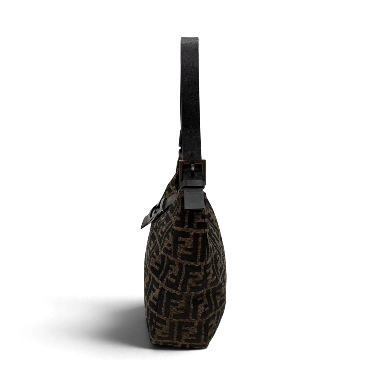 Fendi Schultertasche Hobo Zucca braun – Seitenansicht
