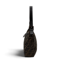 Fendi Schultertasche Hobo Zucca braun – Seitenansicht