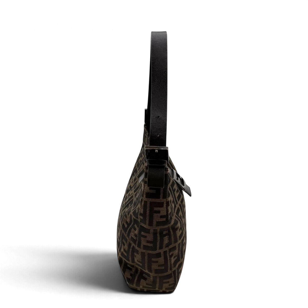 Fendi Schultertasche Hobo Zucca braun – Seitenansicht