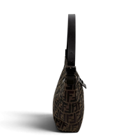 Fendi Schultertasche Hobo Zucca braun – Seitenansicht