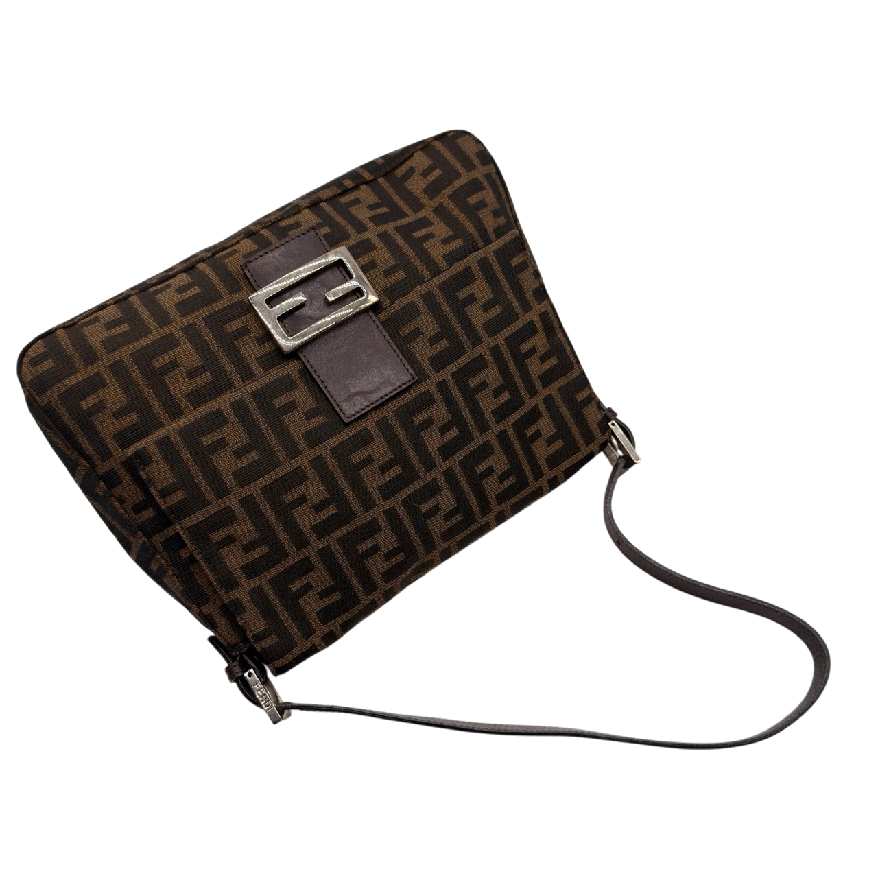Fendi Schultertasche Mamma Baguette in Zucca braun