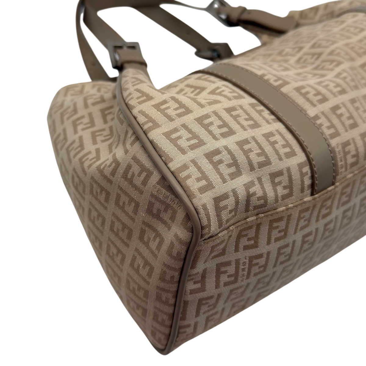 Fendi Schultertasche Zucchino Hobo beige